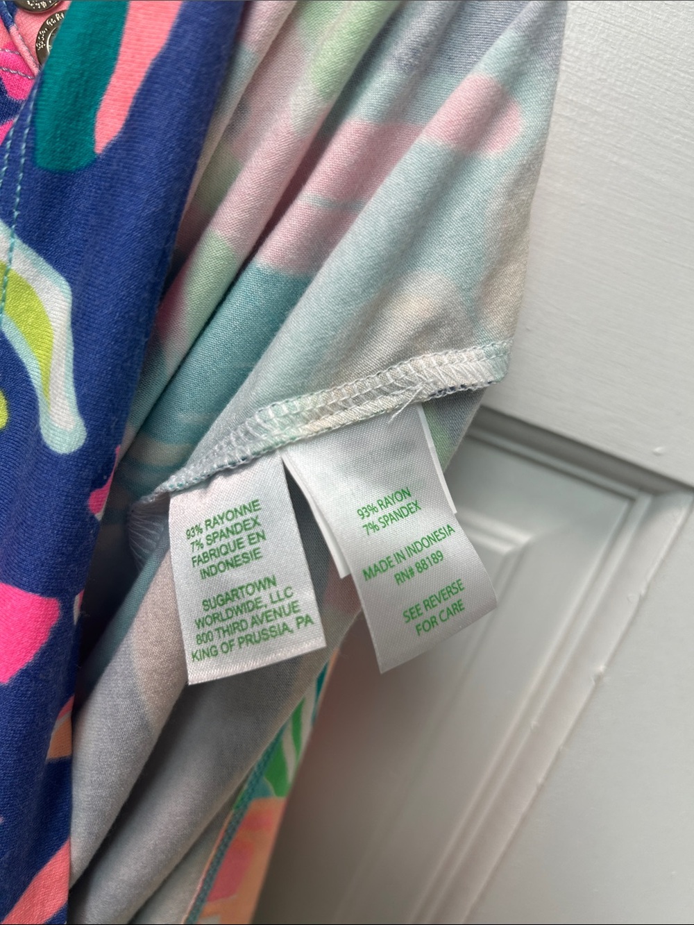 Lilly Pulitzer Neon Floral Shift Dress in Pink, Blue, Green - Picture 4 of 4